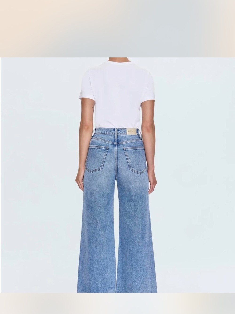 The Pistola Lana Crop High Rise Ultra Wide Leg jean - Picture 2 of 7